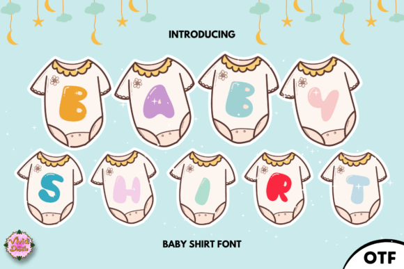 Baby Shirt Font: Engaging Display Typeface for Marketing