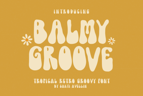 Balmy Groove Font: Retro Charm for Handmade Products