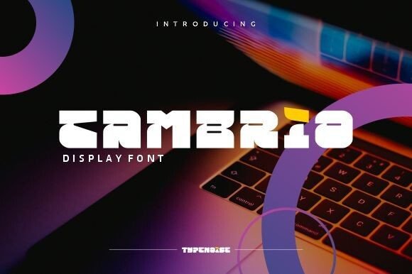 Cambrio Font: Bold Display Typography for Campaigns