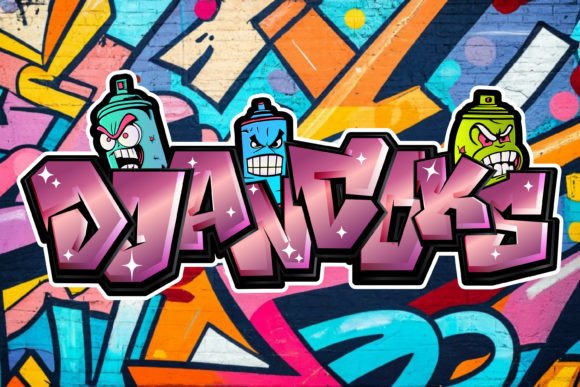 Djancoks Font: Bold Graffiti Style for Business Branding