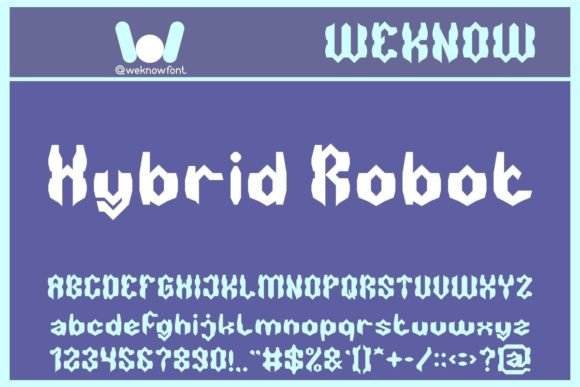 Enhance Your Brand with Hybrid Robot: A Futuristic Display Font