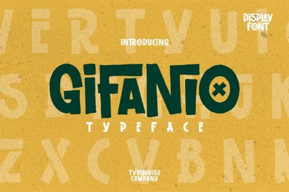 Gifanio Font: Vibrant Display Typography for Web Design