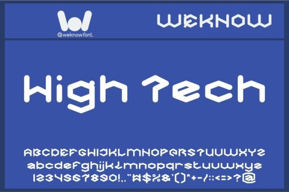 High Tech: A Premium Font for Bold Campaigns