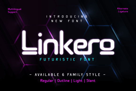 Linkero: A Futuristic Typeface for Modern Web Design