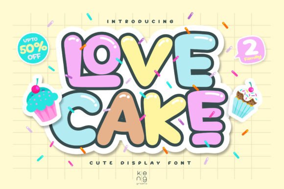 Love Cake Font: Bold Display Typography for Web Design