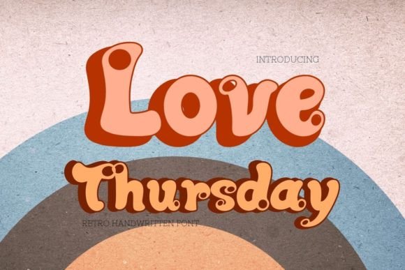 Love Thursday: A Charming Display Font for Editorial Design