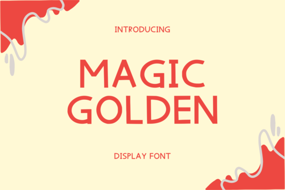 Magic Golden Font: A Display Typeface for Playful Campaigns