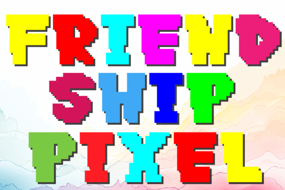 Pixel Friendship Font: A Display Typeface for Digital Design