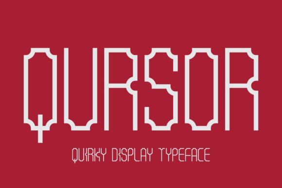 Qursor: A Bold Display Font for Editorial Impact