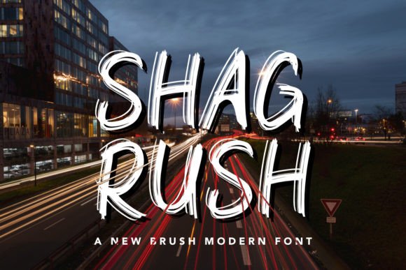 Shagrush: A Trendy Display Font for Eye-Catching Campaigns