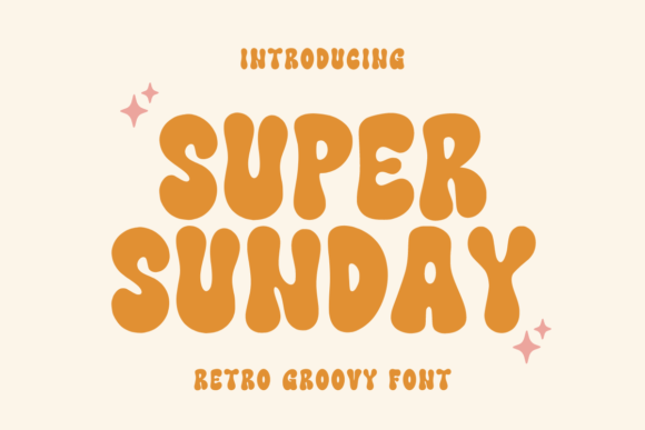Super Sunday Font: Retro Editorial Design