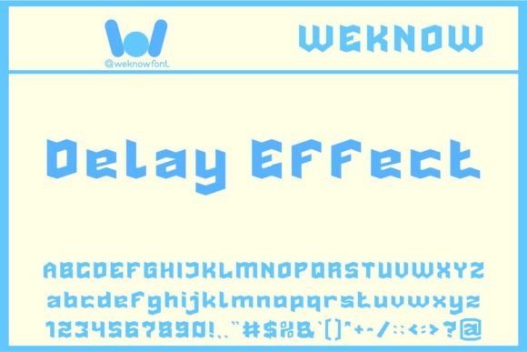 Unleash Creativity with Delay Effect Font