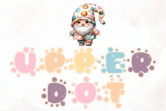 Upper Dot Font: Whimsical Charm for Handmade Products
